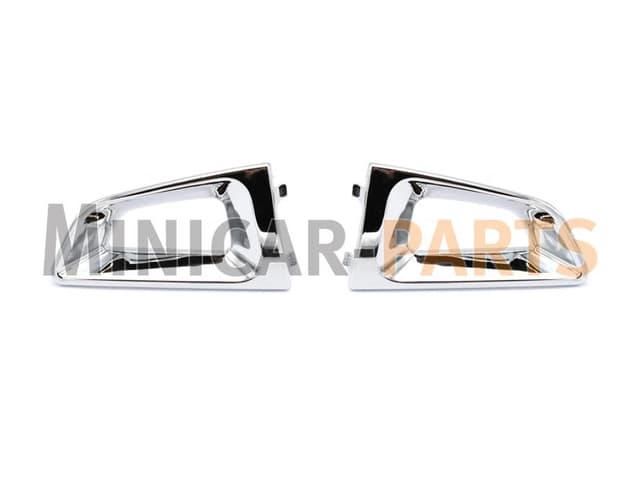 Zierleisten links + rechts Lenkrad Ligier / Microcar (Chrom)